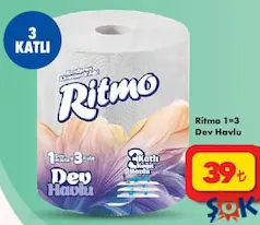 RİTMO 1=3 DEV KAĞIT HAVLU indirimli fiyat RİTMO 1=3 DEV KAĞIT HAVLU fiyat ve kampanya bilgisi